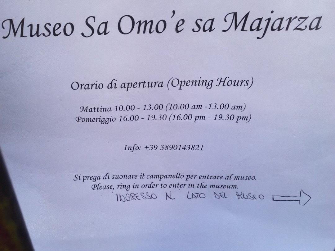 Sedilo旅游景点-Museo S'omo 'e sa Majarza