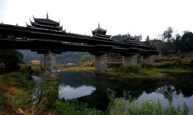 程阳风雨桥景点图片