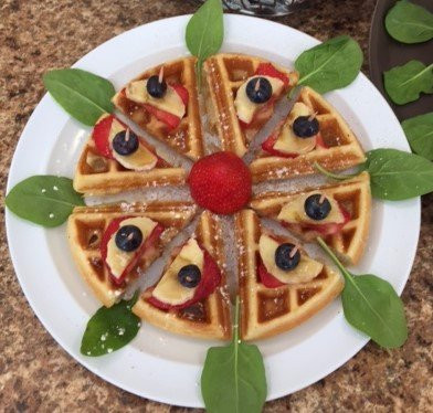 Fantasy Twist Smoothie, Wraps and Waffles