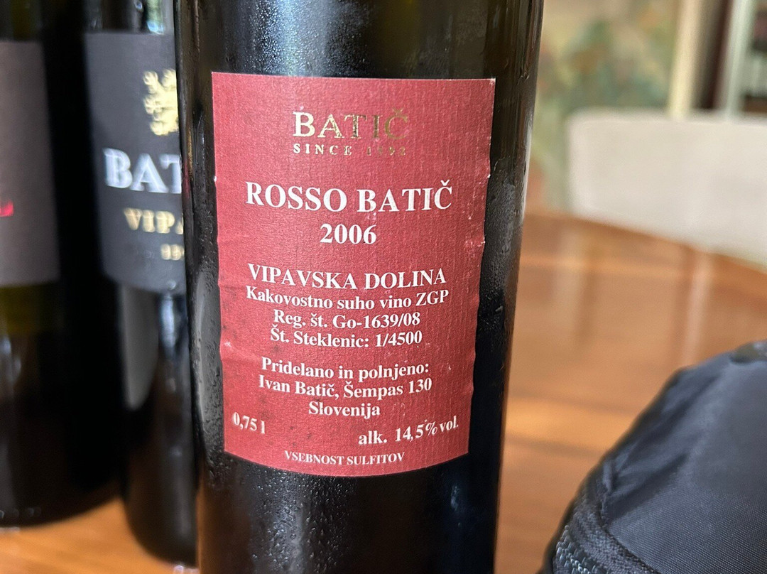 Vinarstvo Batič-Sempas必去景点