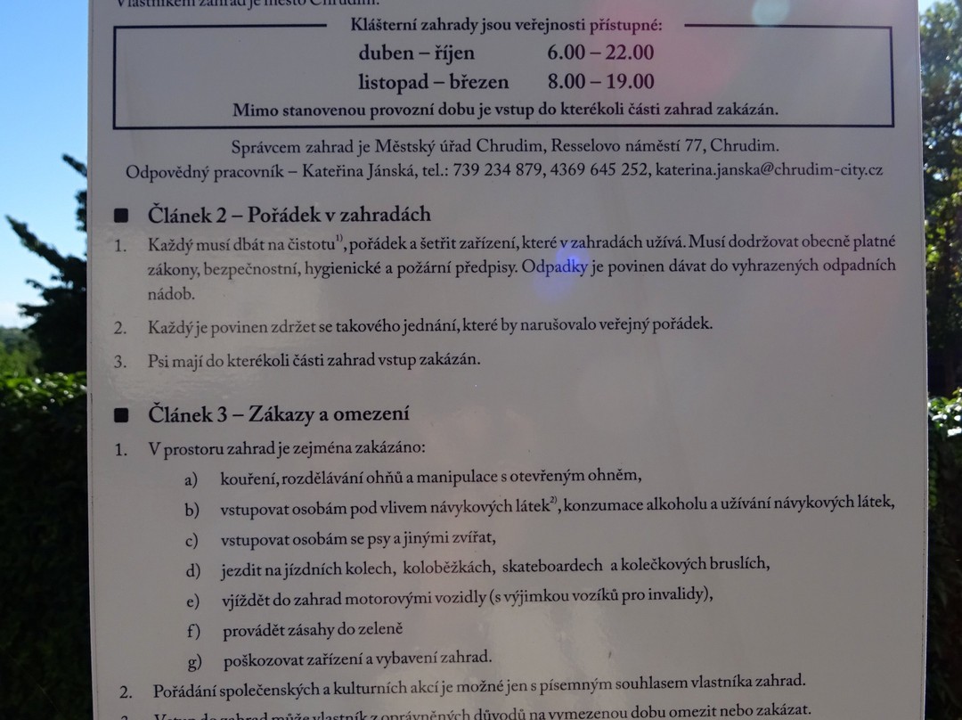 Klášterní zahrady景点图片