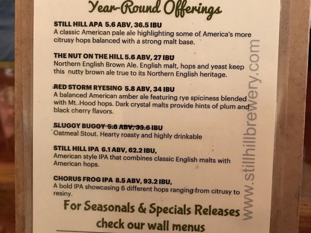 Still Hill Brewery-罗基希尔必去景点