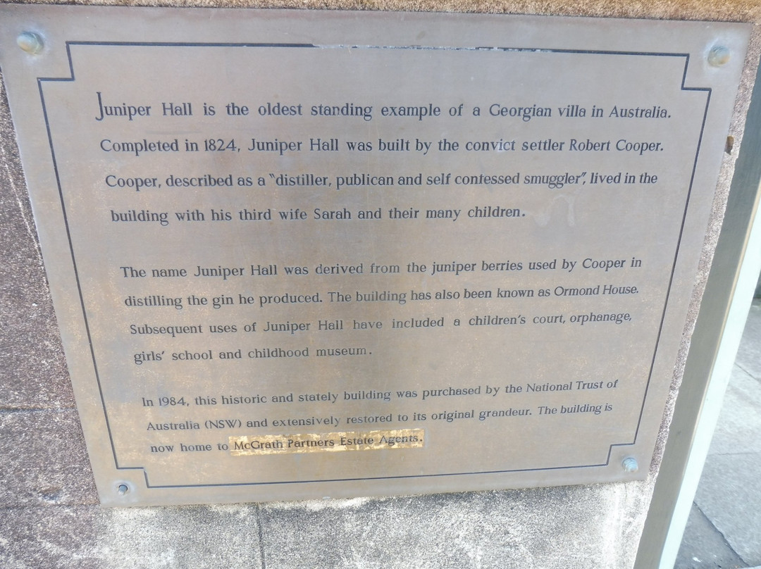 Juniper Hall-Woollahra必去景点