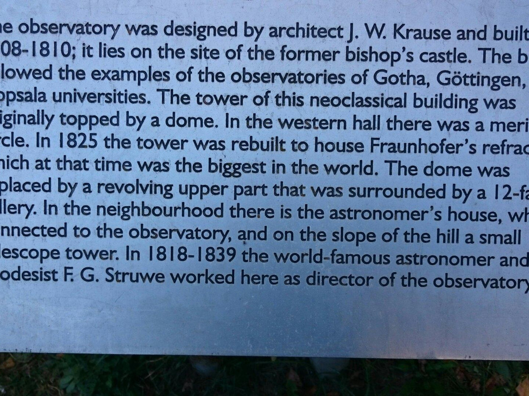 Struve’s Geodetic Arch-塔尔图必去景点