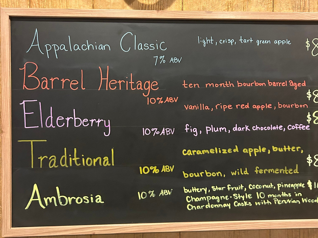 Hawk Knob Hard Cider and Mead-Lewisburg必去景点