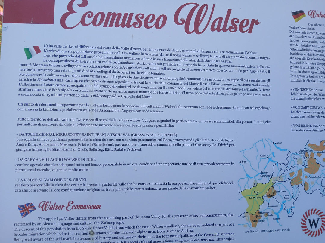 Ufficio del Turismo - Ecomuseo Walser-Gressoney-la-Trinité必去景点