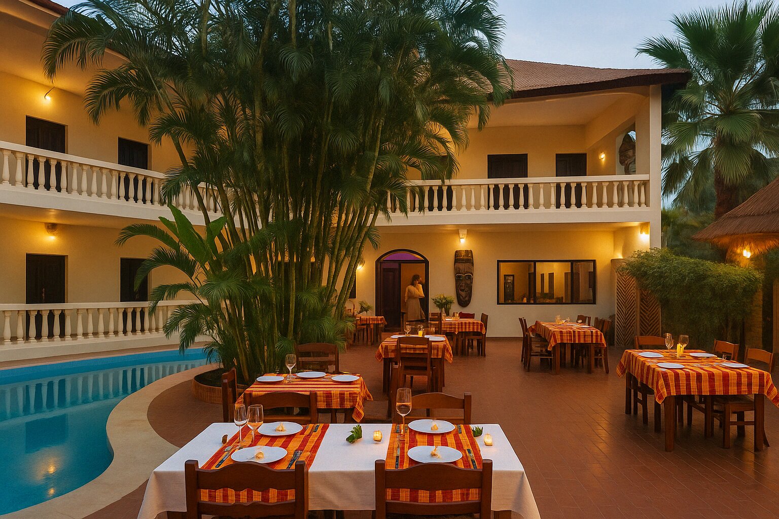 Le Flamboyant Hotel-泳池