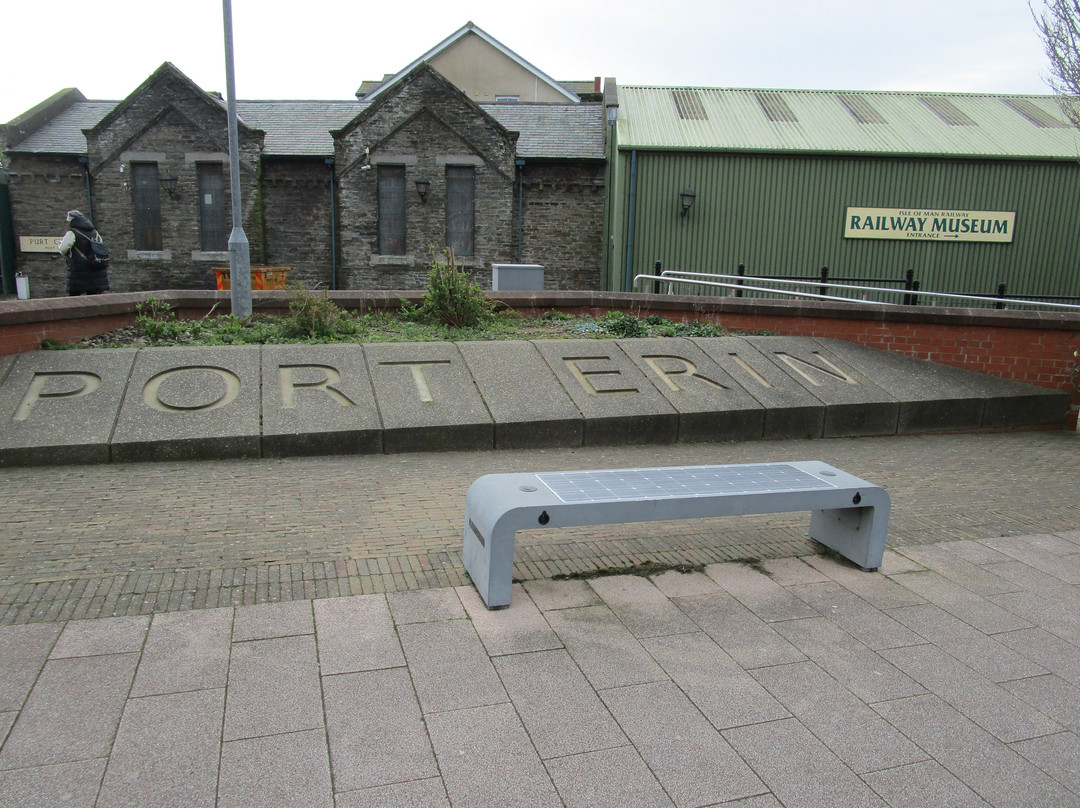 Port Erin Town Marble Sign