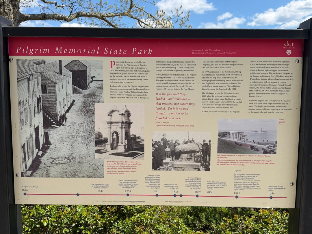 Plymouth Rock - Pilgrim Memorial State Park-普利茅斯必去景点