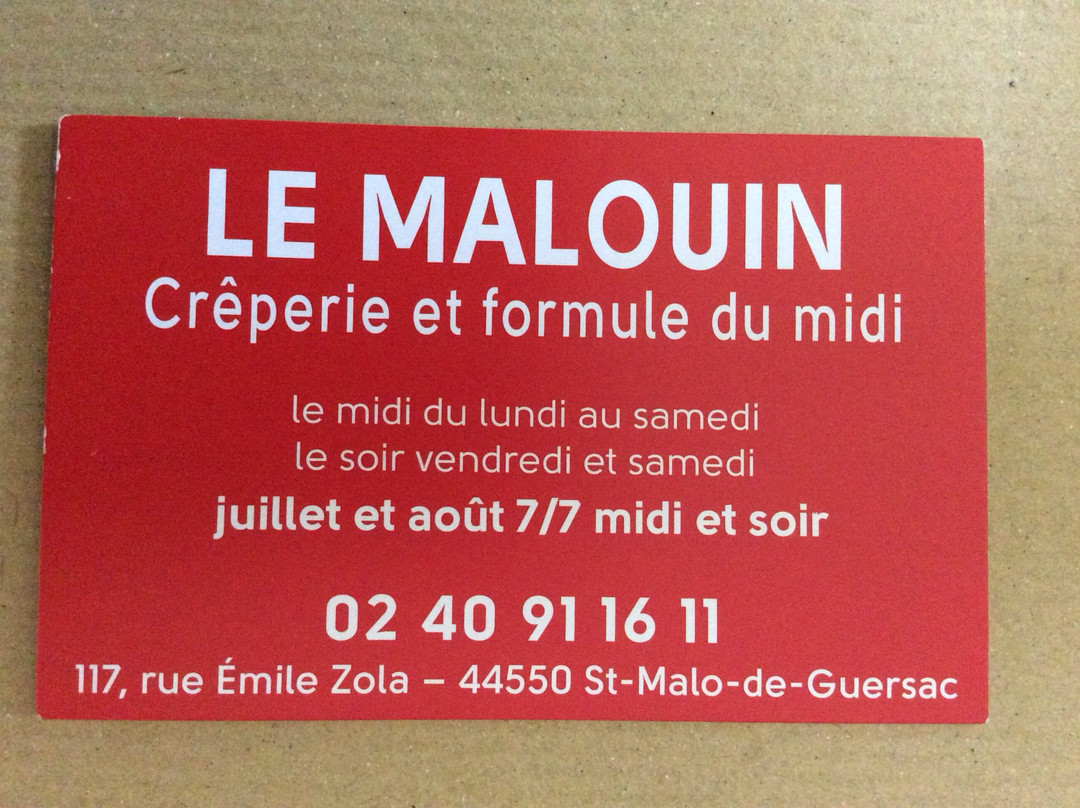 Saint-Joachim餐馆和美食-Le Malouin