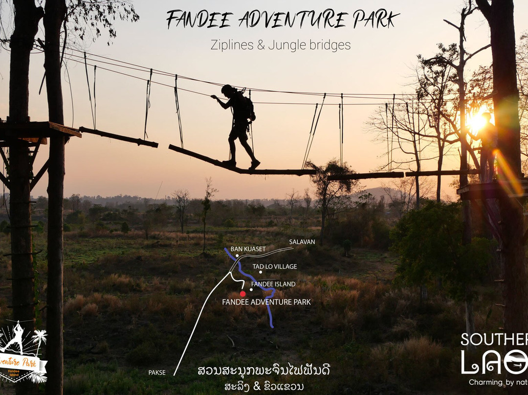 Fandee Adventure Park - Ziplines and Monkey Bridges - Tad Lo, Bolaven Loop Pakse景点图片