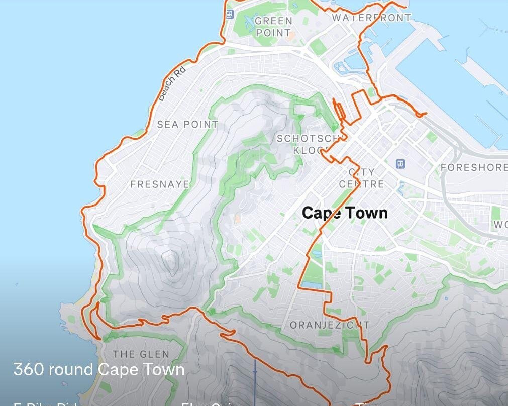 Ebike Cape Town-开普敦中心区必去景点