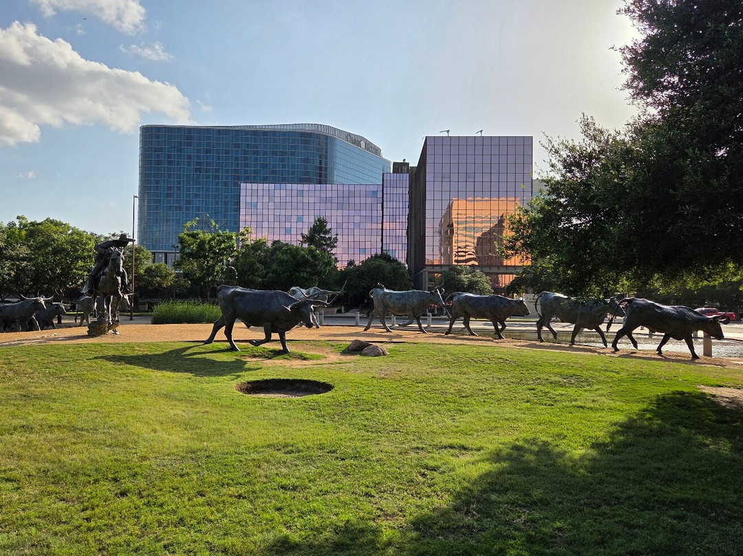 Dallas Cattle Drive Sculptures-达拉斯必去景点