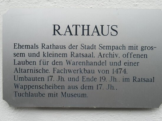 Rathausmuseum Sempach-Sempach必去景点