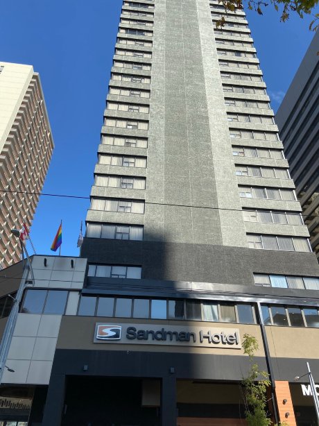 沙曼标志卡尔加里市中心酒店-浴室