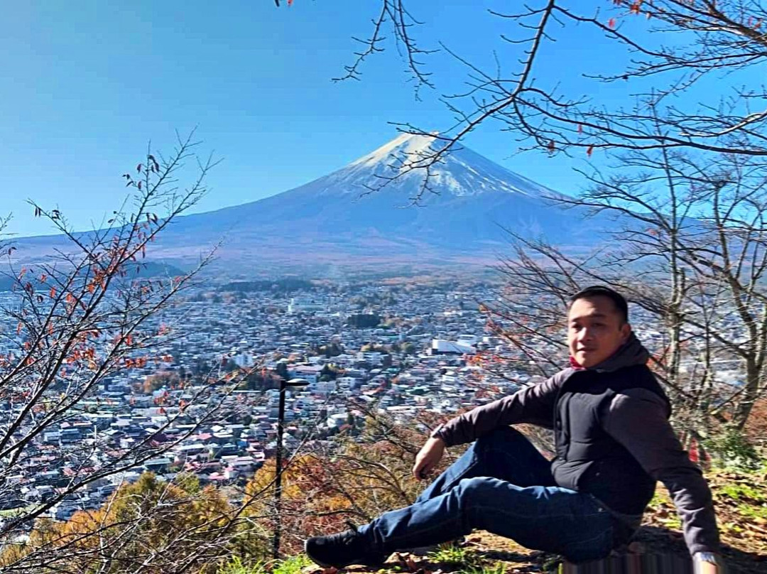 Lake Kawaguchi Ohashi Bridge景点图片