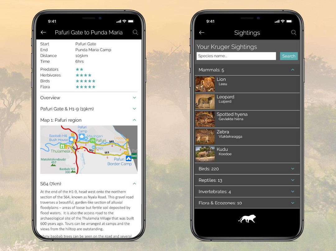 The KrugerExplorer App-司库库札必去景点