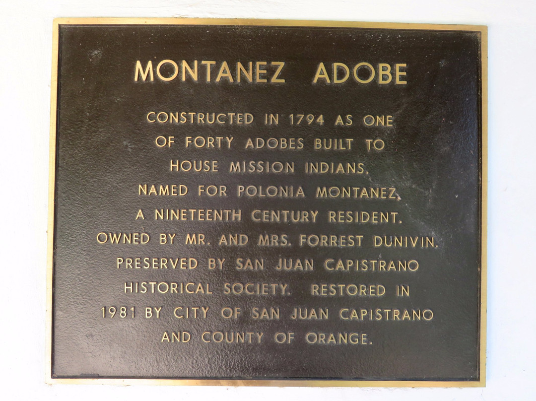 Montanez Adobe-San Juan Capistrano必去景点
