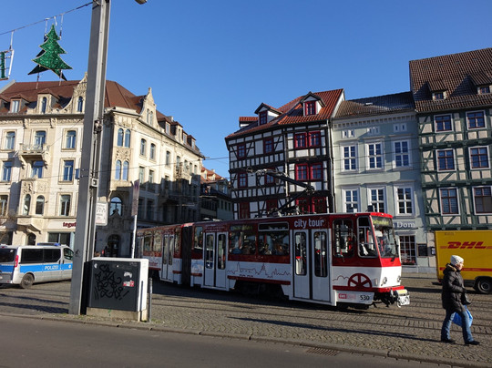 Stadtrundfahrt mit der Strassenbahn-爱尔福特必去景点