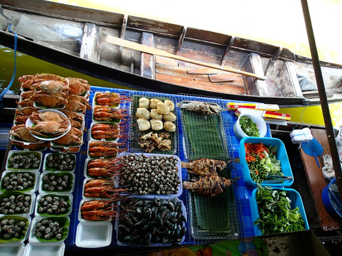 大林江水上市场-曼谷必去景点