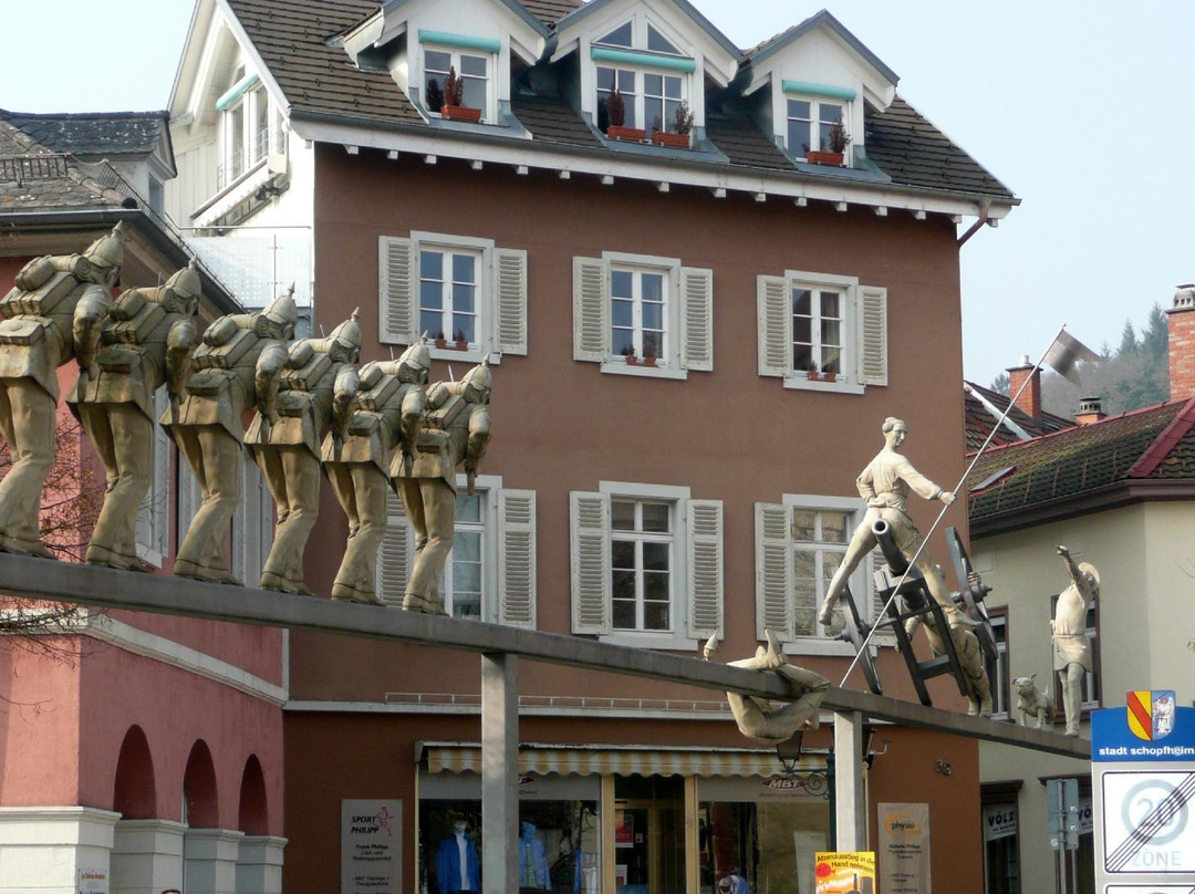 Steinen旅游景点-'Badische Revolution' -  Lenk-Plastik