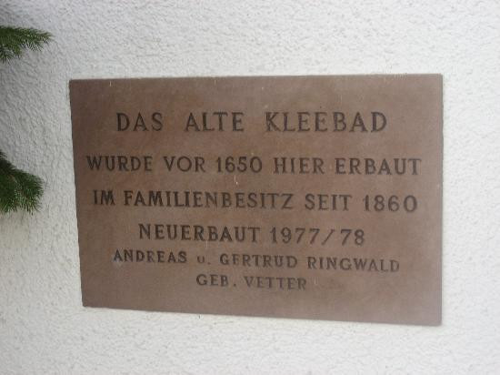 Gasthof Kleebad主图