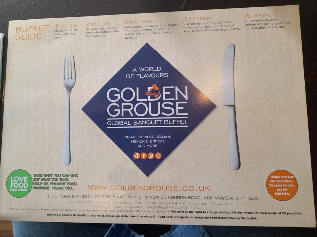 Golden Grouse Global Banquet