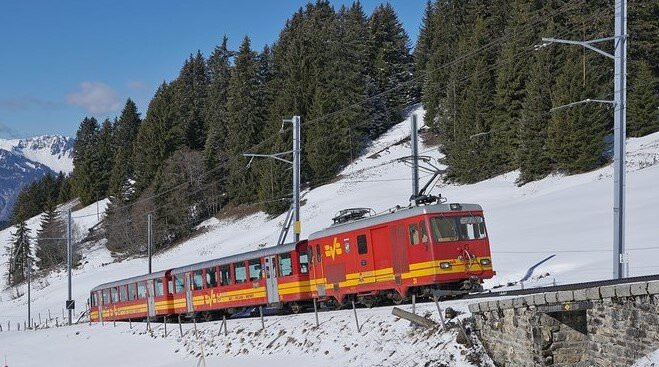 Train Bex - Villars - Bretaye-埃格勒必去景点