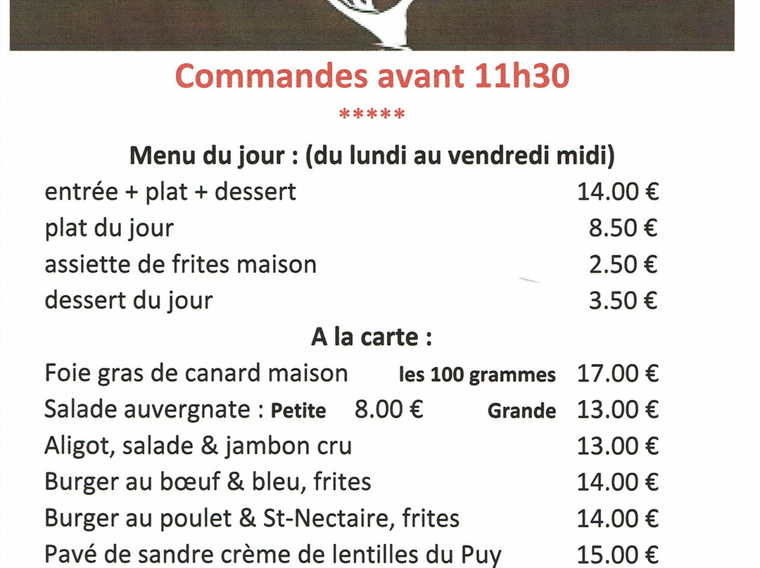 Saint-Priest-Bramefant餐馆和美食-Le Puy De Randan