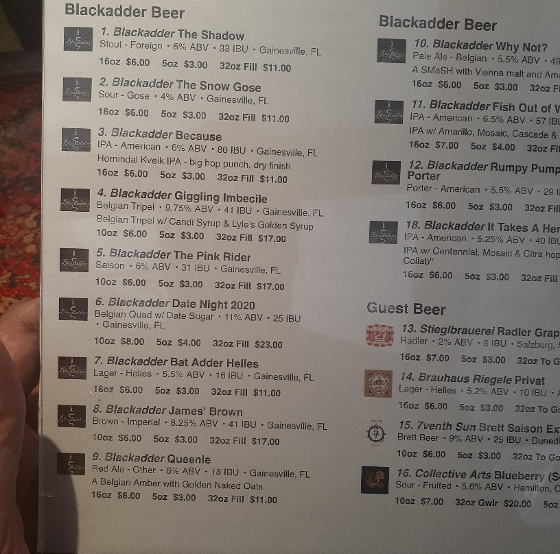 Blackadder Brewing Company-盖恩斯维尔必去景点