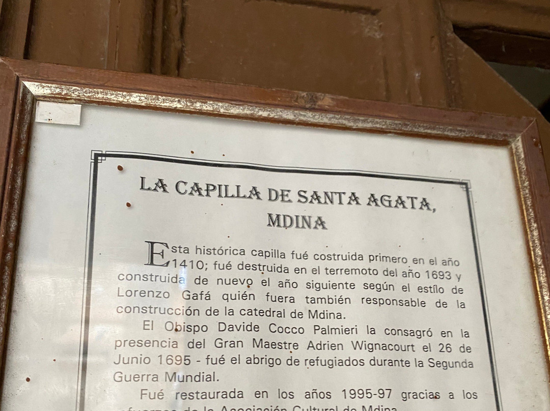 Church St. Agatha - Sant' Agatha-姆迪纳必去景点