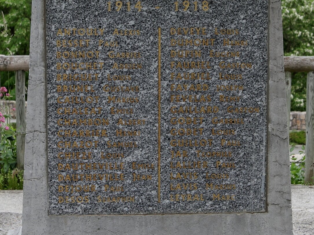 Monument aux morts de Chalençon-Chalencon必去景点