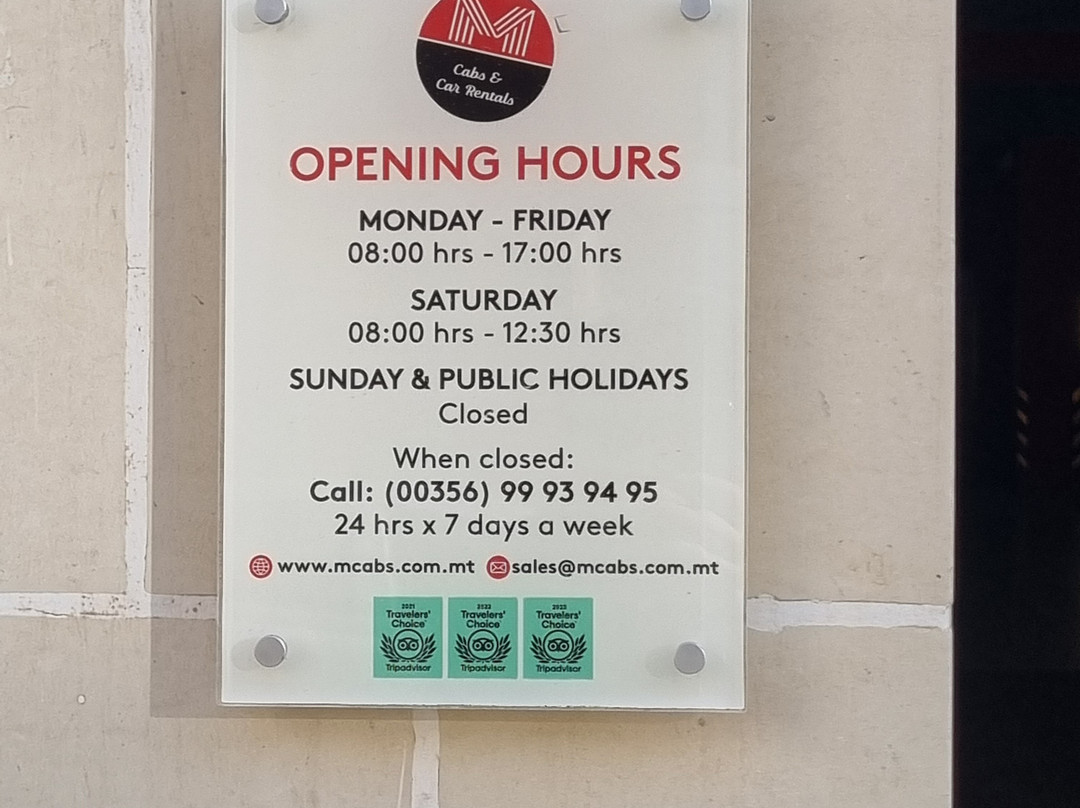 M Cabs & Car Rentals-Fgura必去景点