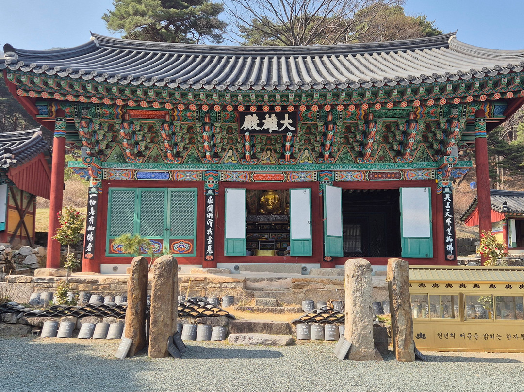 Wooden seated statues of the Four Heavenly Kings at Jeokcheonsa Temple