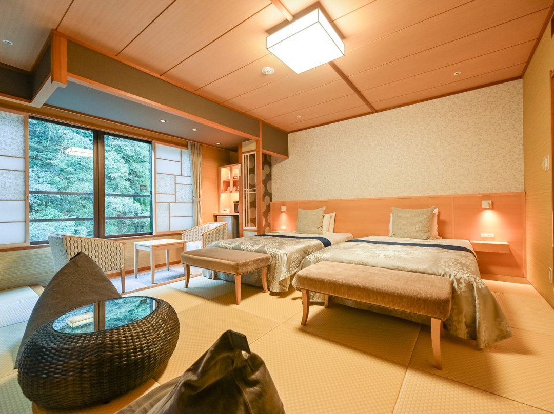 熊本县酒店住宿-杖立温泉肥前屋