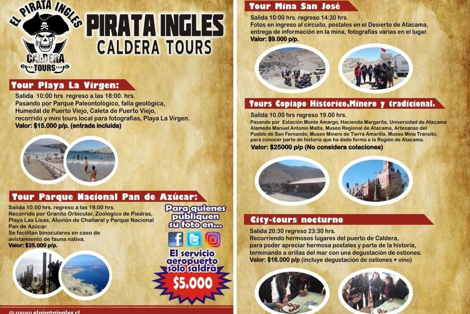 Agencia de viajes y turismo "El Pirata Ingles"-Caldera必去景点