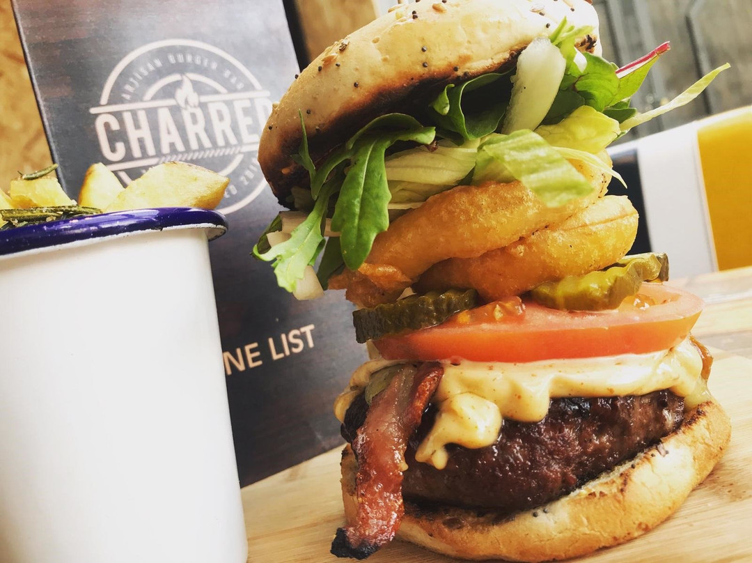 Charred burger