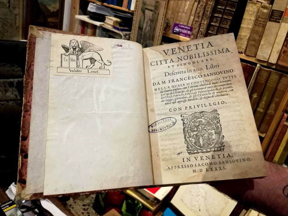 Segni nel Tempo antiquarian bookshop in Venice-威尼斯必去景点