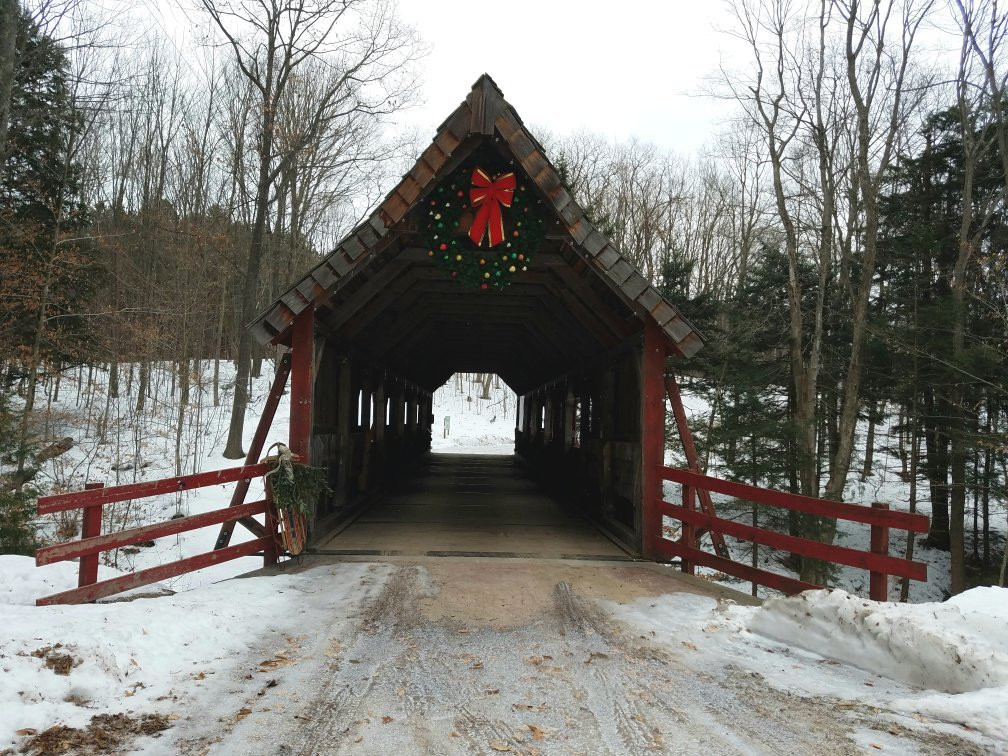 Loon Song Covered Bridge-Lake Ann必去景点