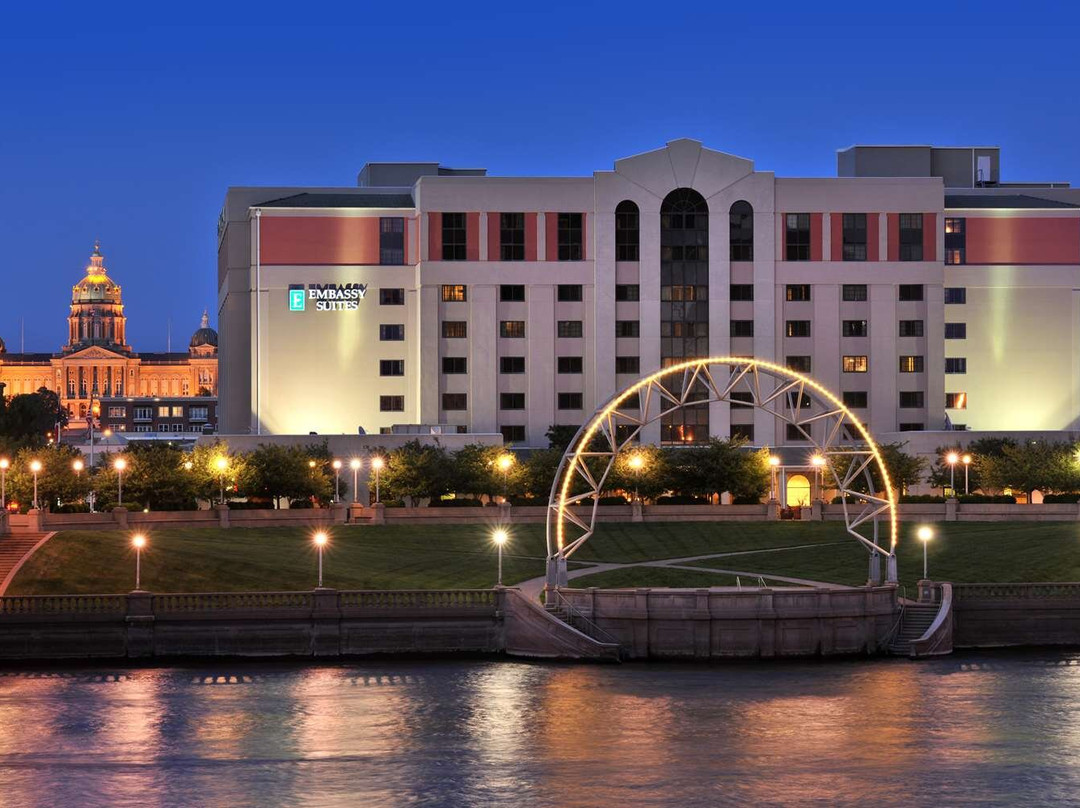 得梅因酒店住宿-Embassy Suites by Hilton Des Moines Downtown