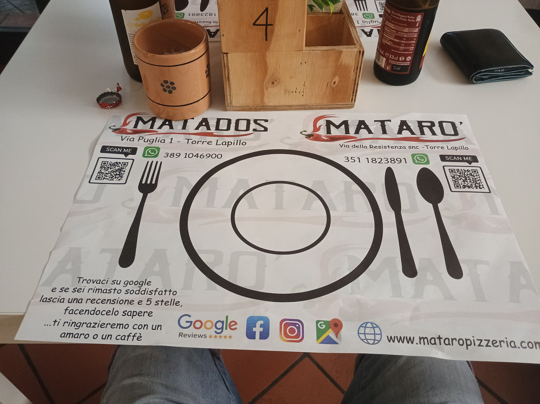 Matarò - Pizzeria - Tavola calda - Cucina Salentina