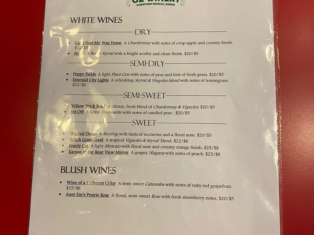 Oz Winery-Wamego必去景点