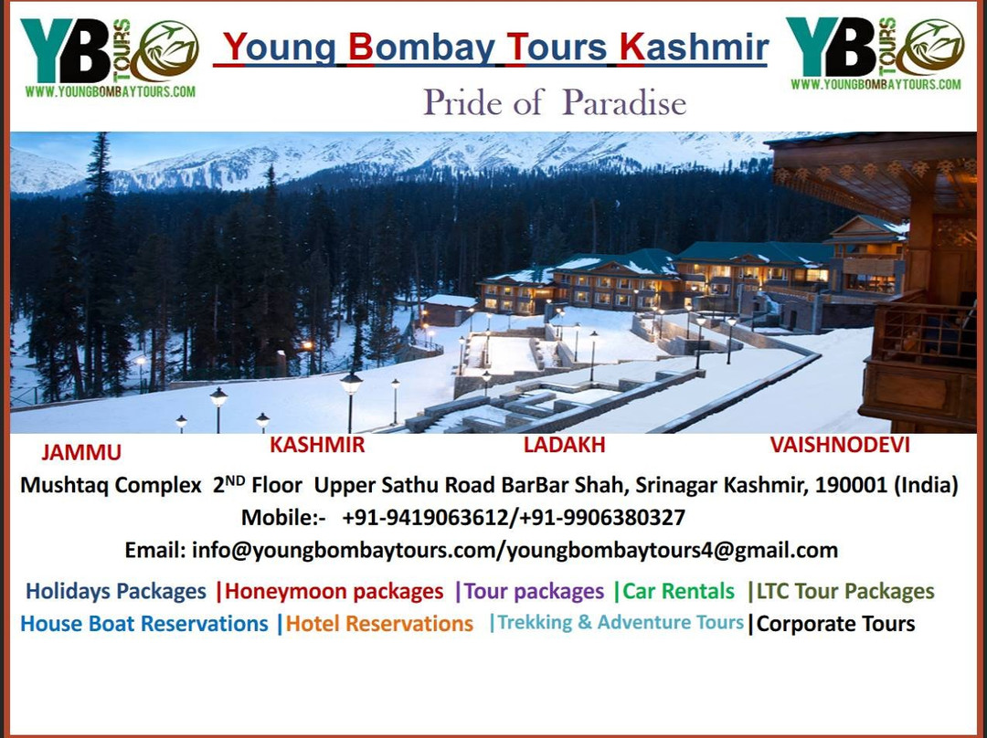 Young Bombay Tours Kashmir-斯利那加必去景点