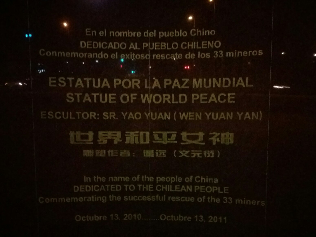 Escultura Por La Paz Mundial-Copiapo必去景点