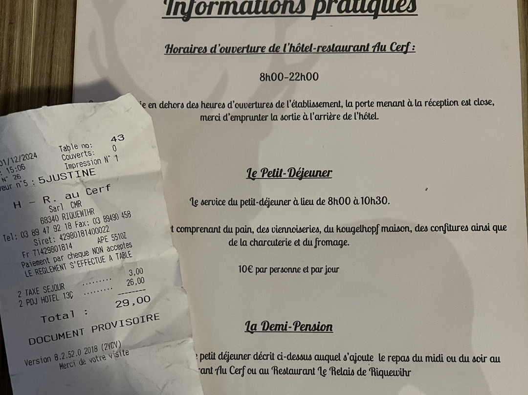 Hôtel Au Cerf主图