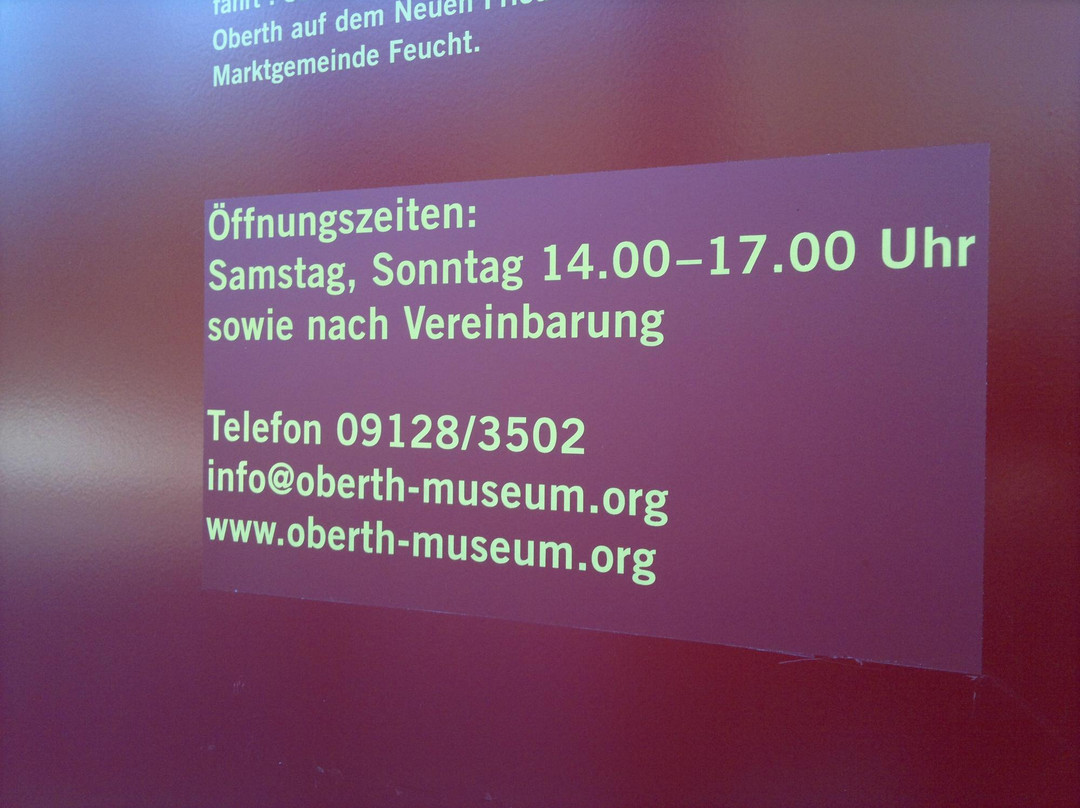 Hermann-Oberth-Raumfahrt-Museum景点图片