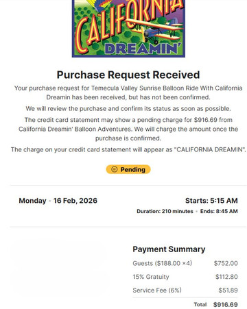 California Dreamin' Balloon Adventures-特曼库拉必去景点