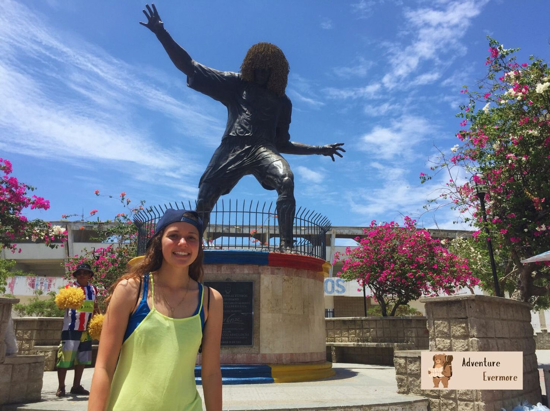 Carlos El Pibe Valderrama Statue-圣玛尔塔必去景点