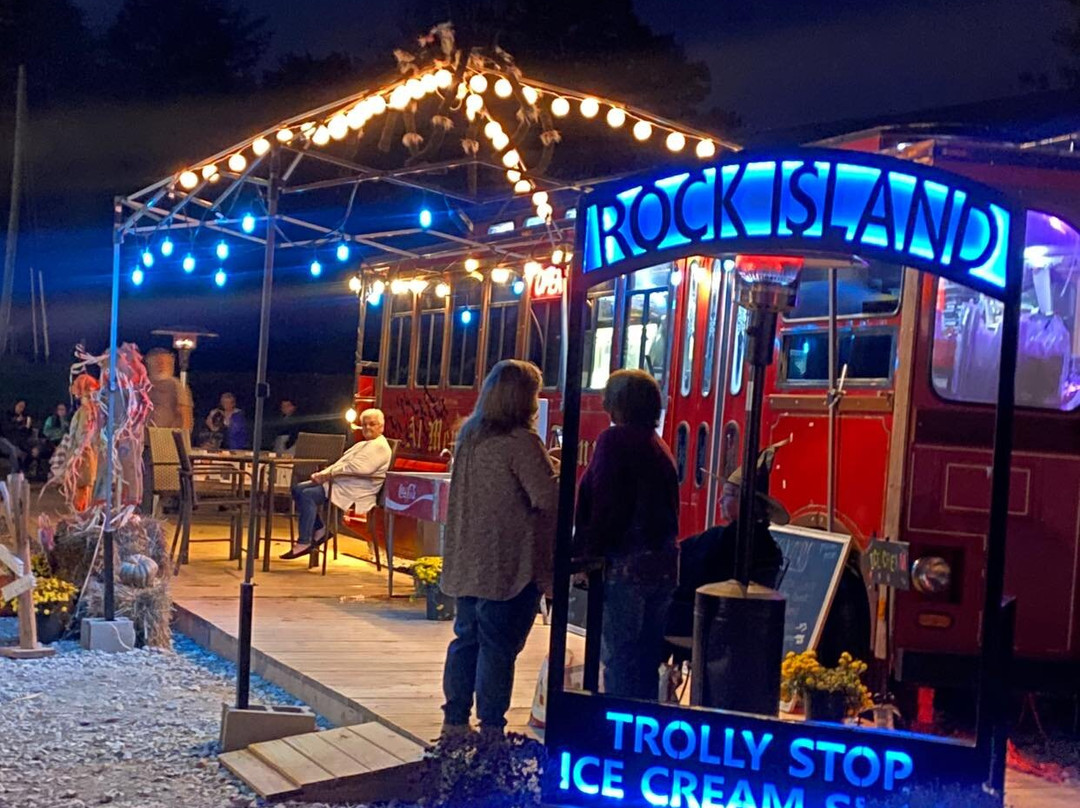 Rock Island Trolley Stop Ice Cream Shop
