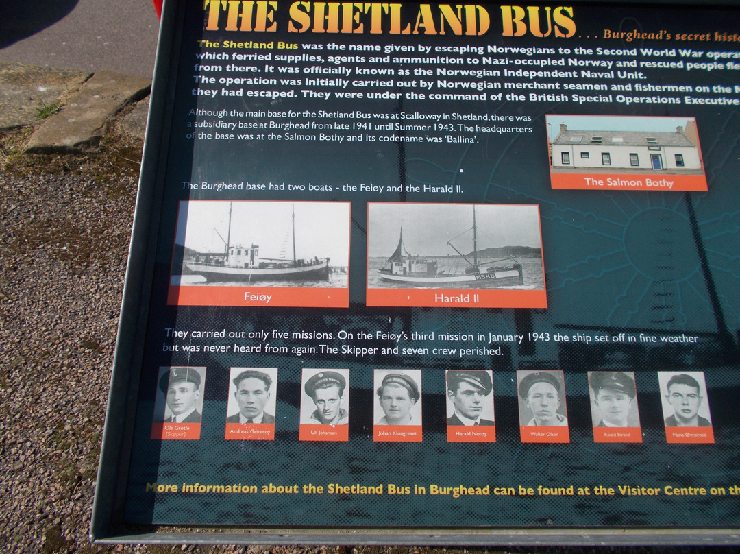 Shetland Bus Memorial-Burghead必去景点